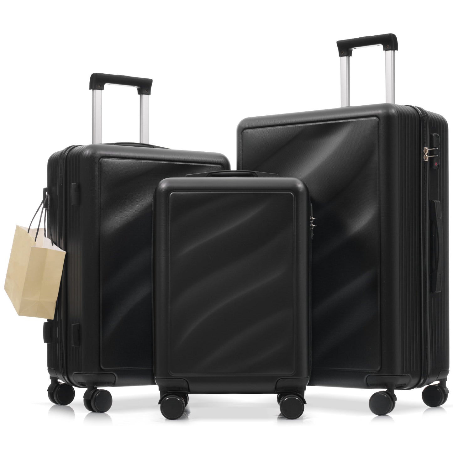 Luggage Set 3 Piece, Lightweight Durable ABS Suitcases with Spinner Wheels and TSA Lock,