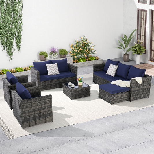 Outdoor Patio Seating Set 6-piece set with Cushions for Patio, Garden and Outdoor Lounge Areas