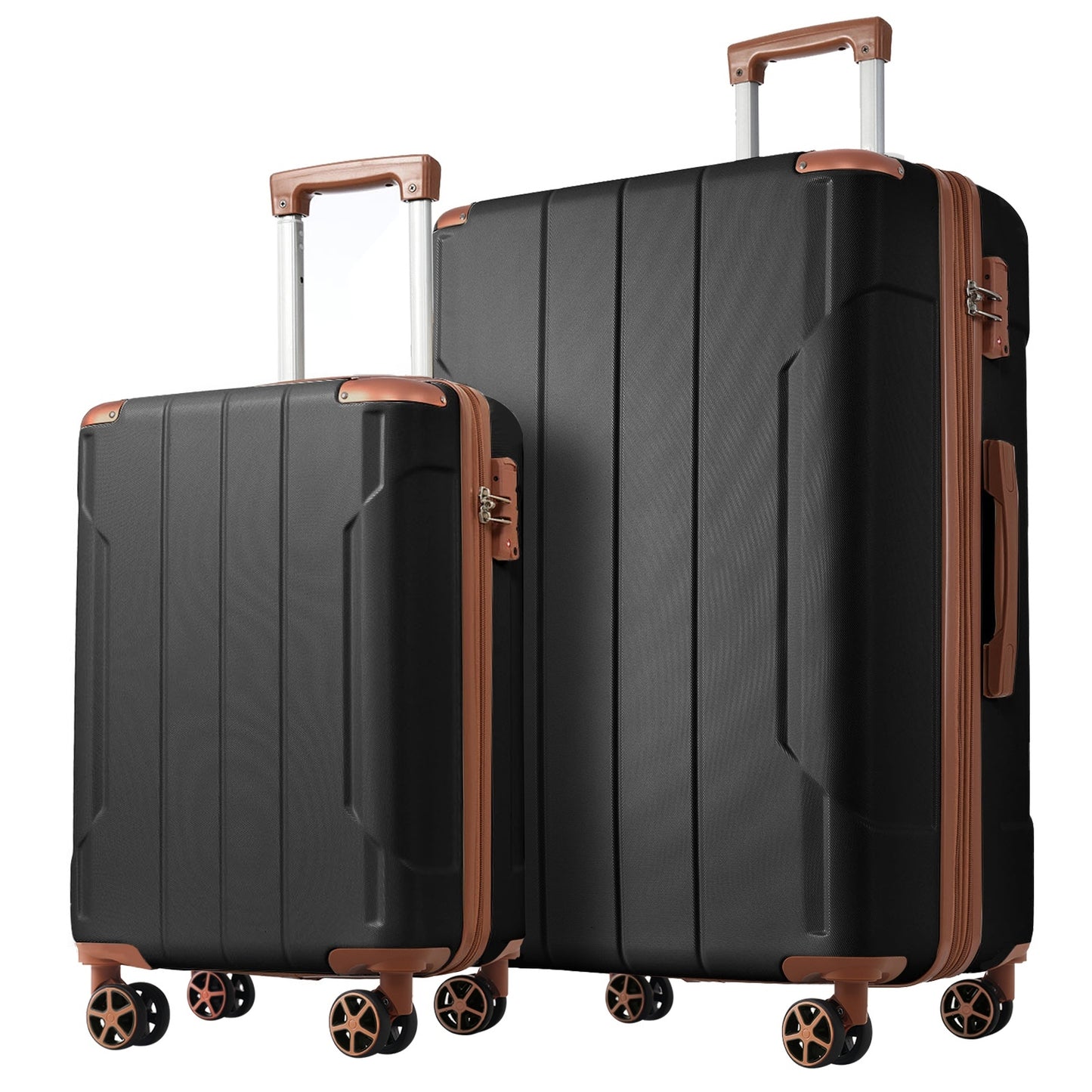 Hardshell ABS Luggage Sets 2 Piece Suitcase Set Expandable with TSA Lock