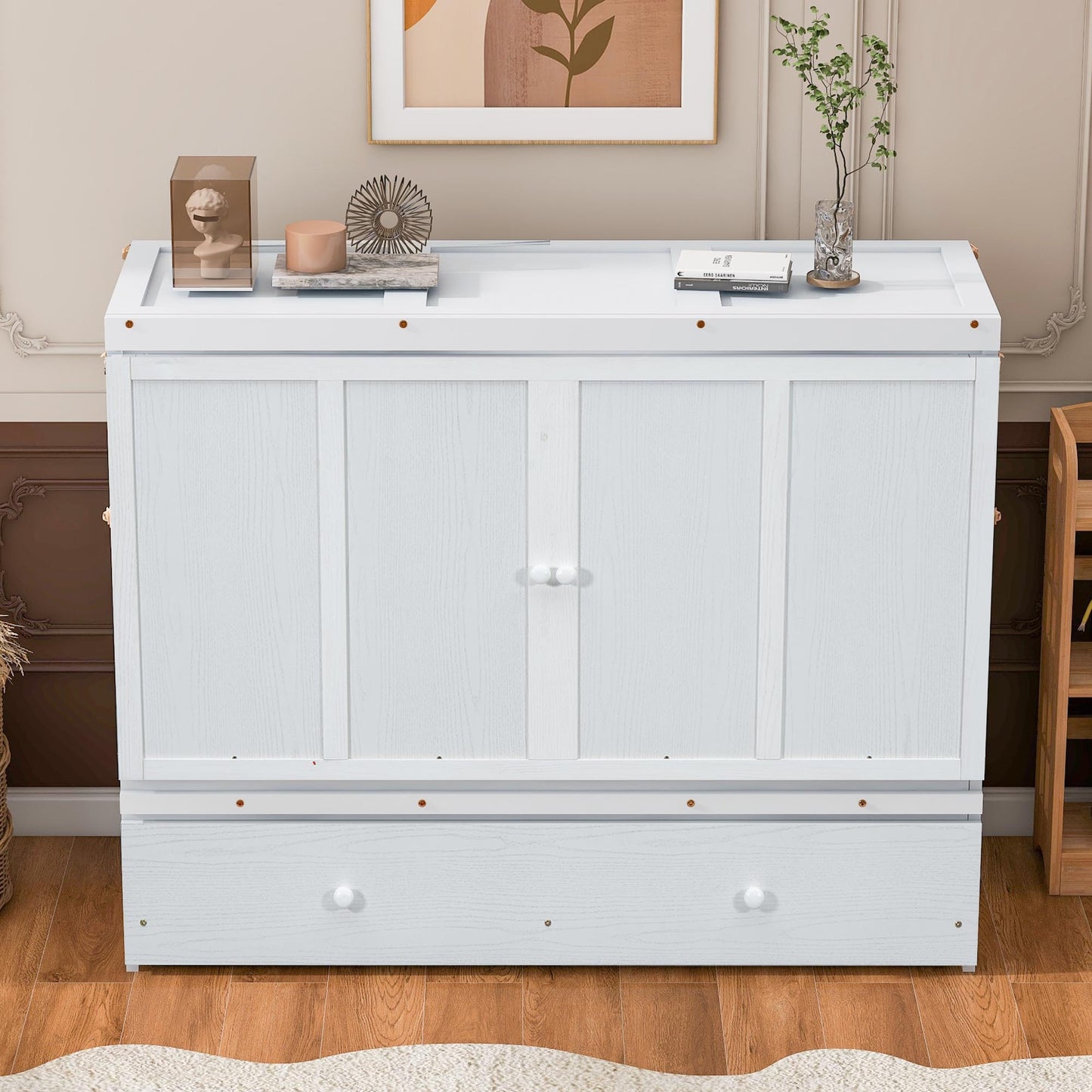 Murphy Bed with USB Port and a Large Drawer