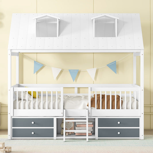 Bed Frame White Wood for bedroom and guest room furnishing