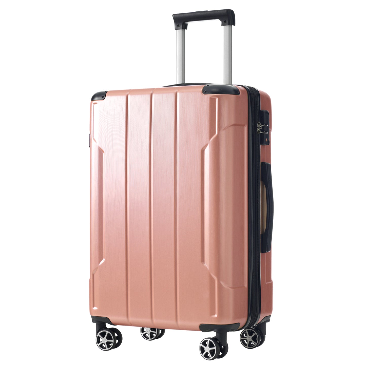 Hardshell Luggage, Lightweight Durable ABS Suitcases with Double Wheels, Expandable Checked Travel