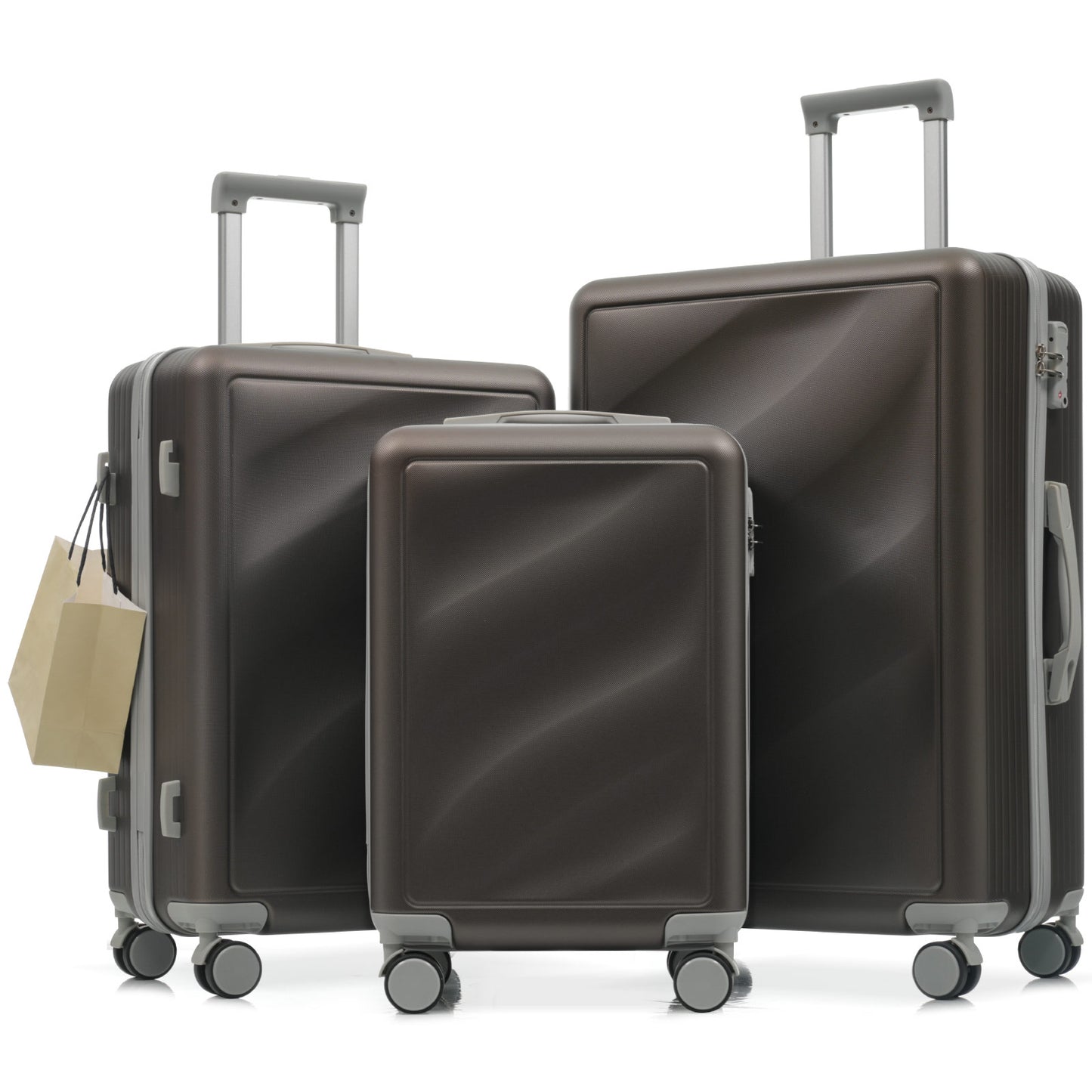 Luggage Set 3 Piece, Lightweight Durable ABS Suitcases with Spinner Wheels and TSA Lock,