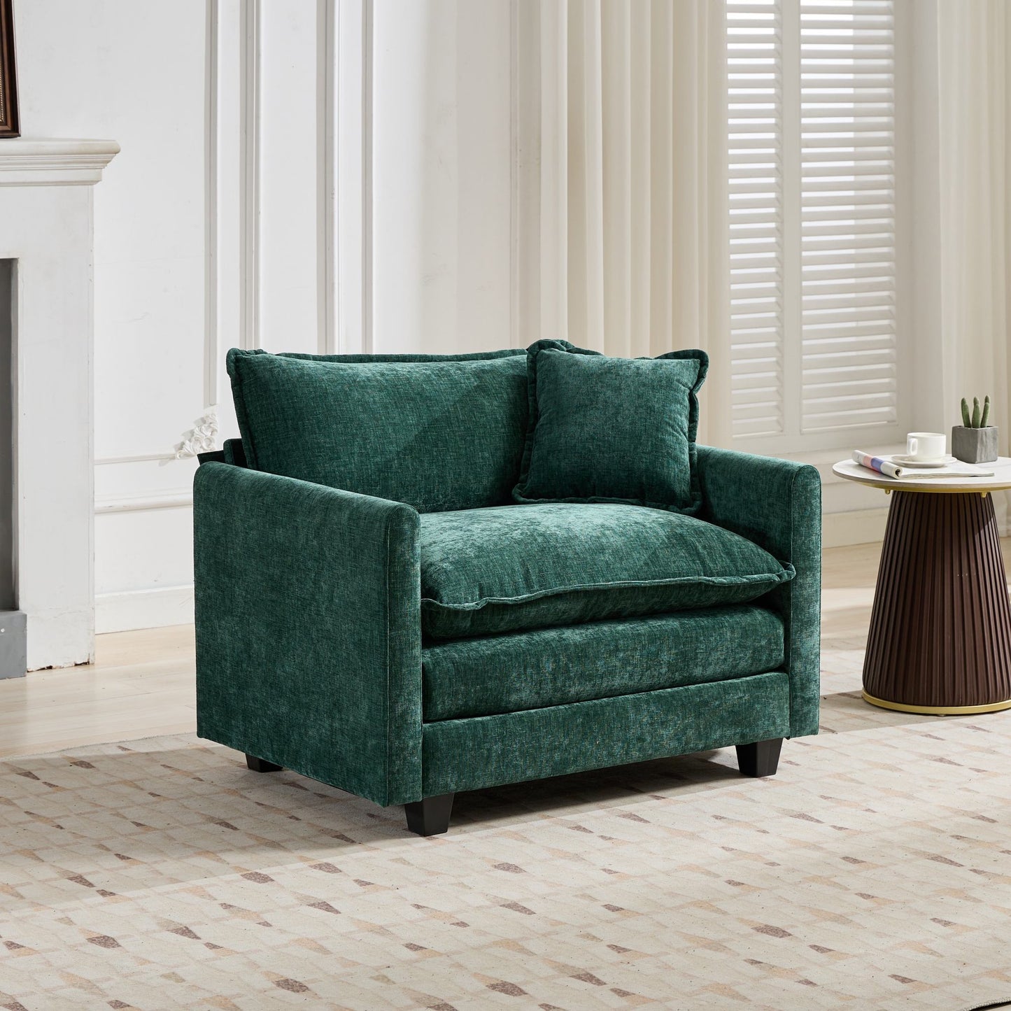 Cloud Sofa Modern Sectional Couch, Comfy Double Layer Upholstered Seat Cushion, Breathable Chen