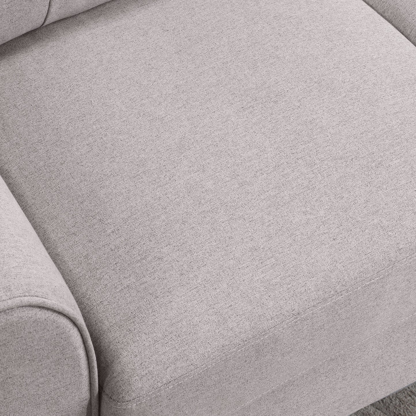35" Modern Living Room Armchair Linen Upholstered Couch Furniture for Home or Office ,Light Grey, 1-Seat