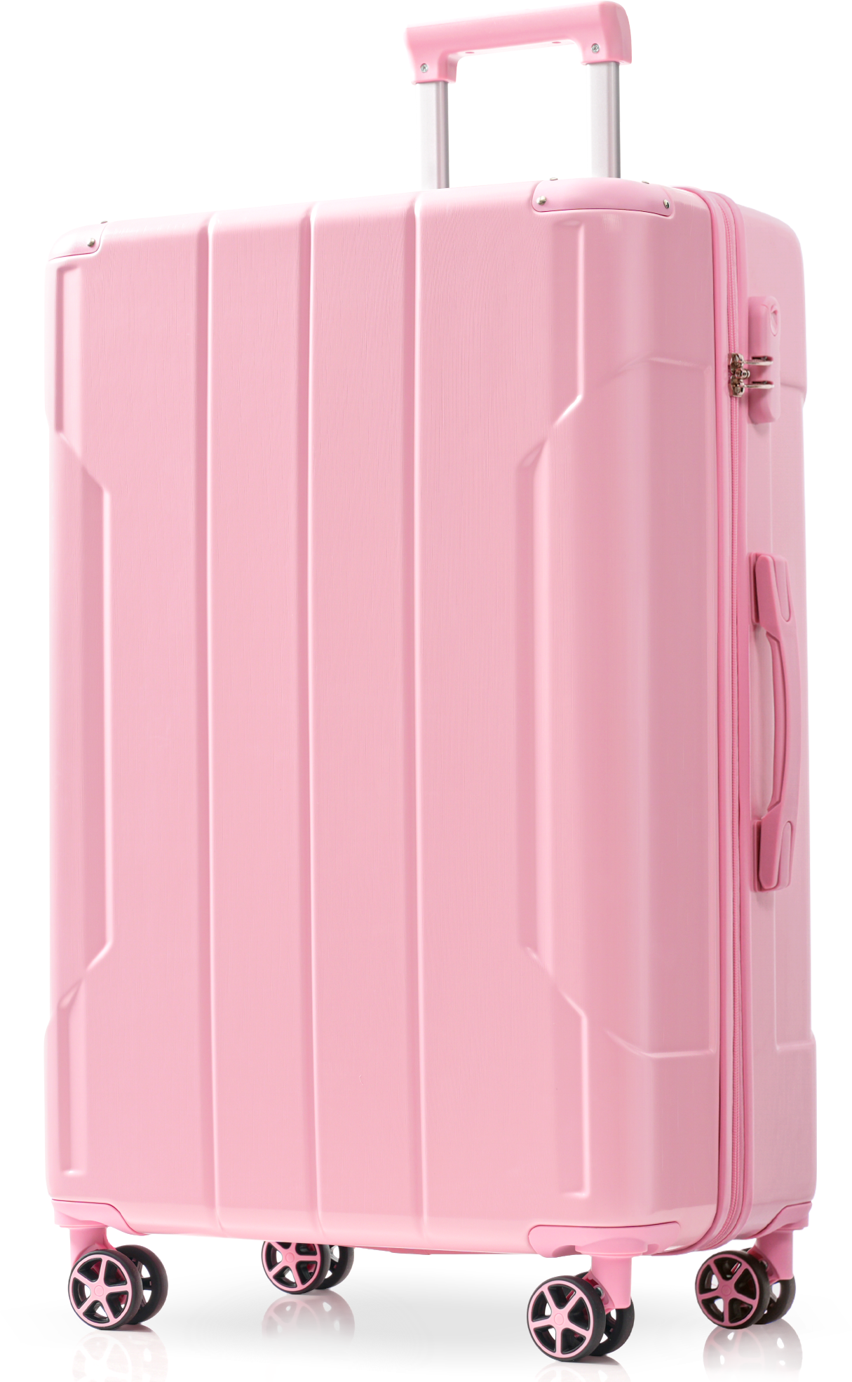 Hardshell Luggage, Lightweight Durable ABS Suitcases with Double Wheels, Expandable Checked Travel