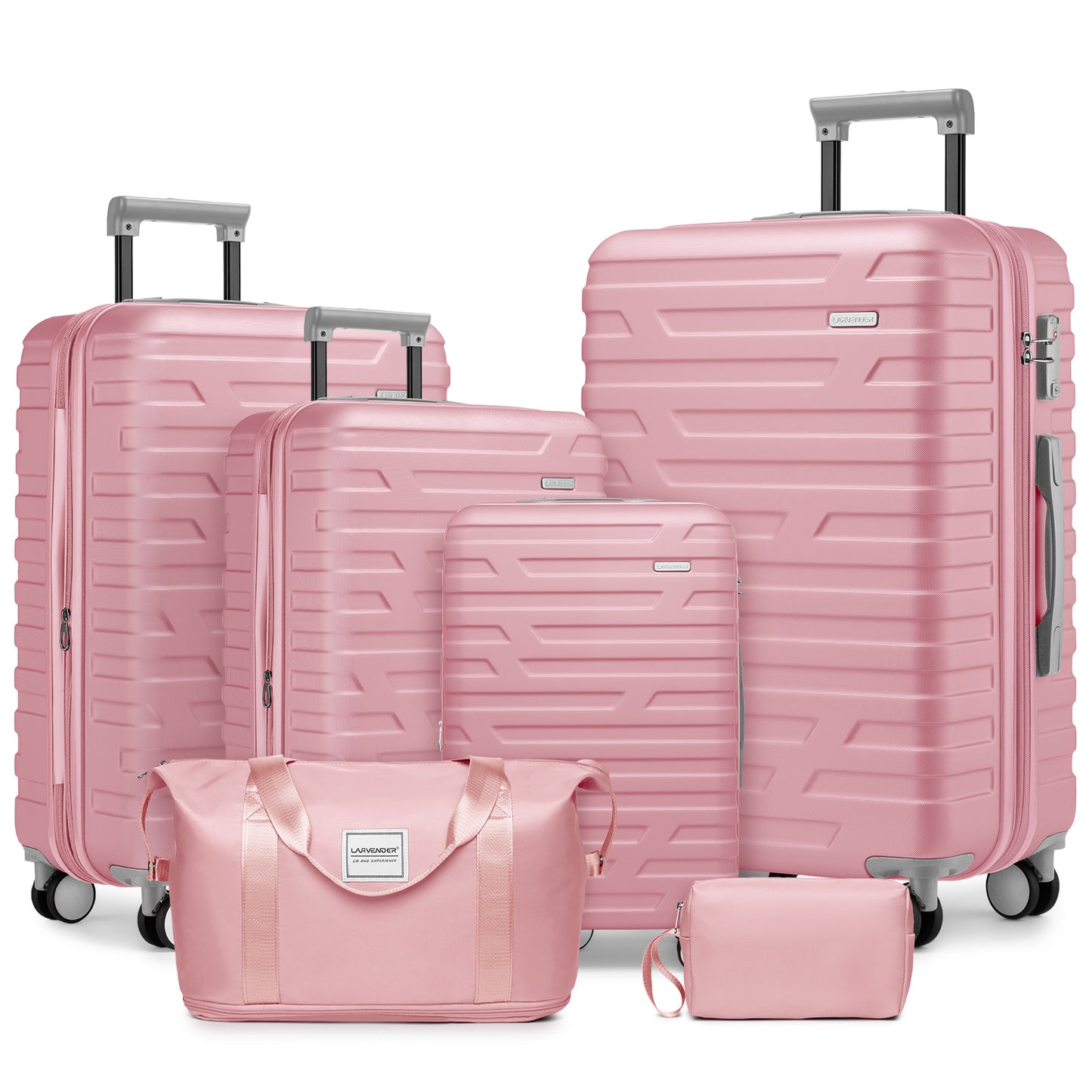 Luggage Sets 6 Pieces with Duffel Bags, Hardside Expandable Suitcases with Spinner Wheels TSA Lock