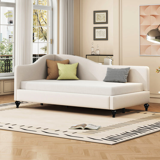Daybed Available in Multiple Color Options MDF Modern with Daybed Frame, Available in Twin and Full sizes for Bedroom or Guest Room