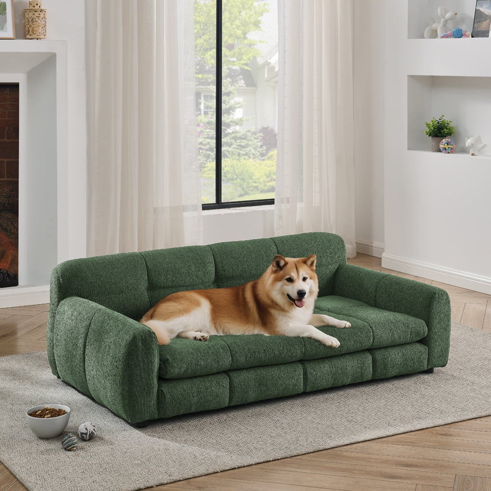 Modern and Fashionable Linen Fabric Durable Elevated Dog Sofa Bed