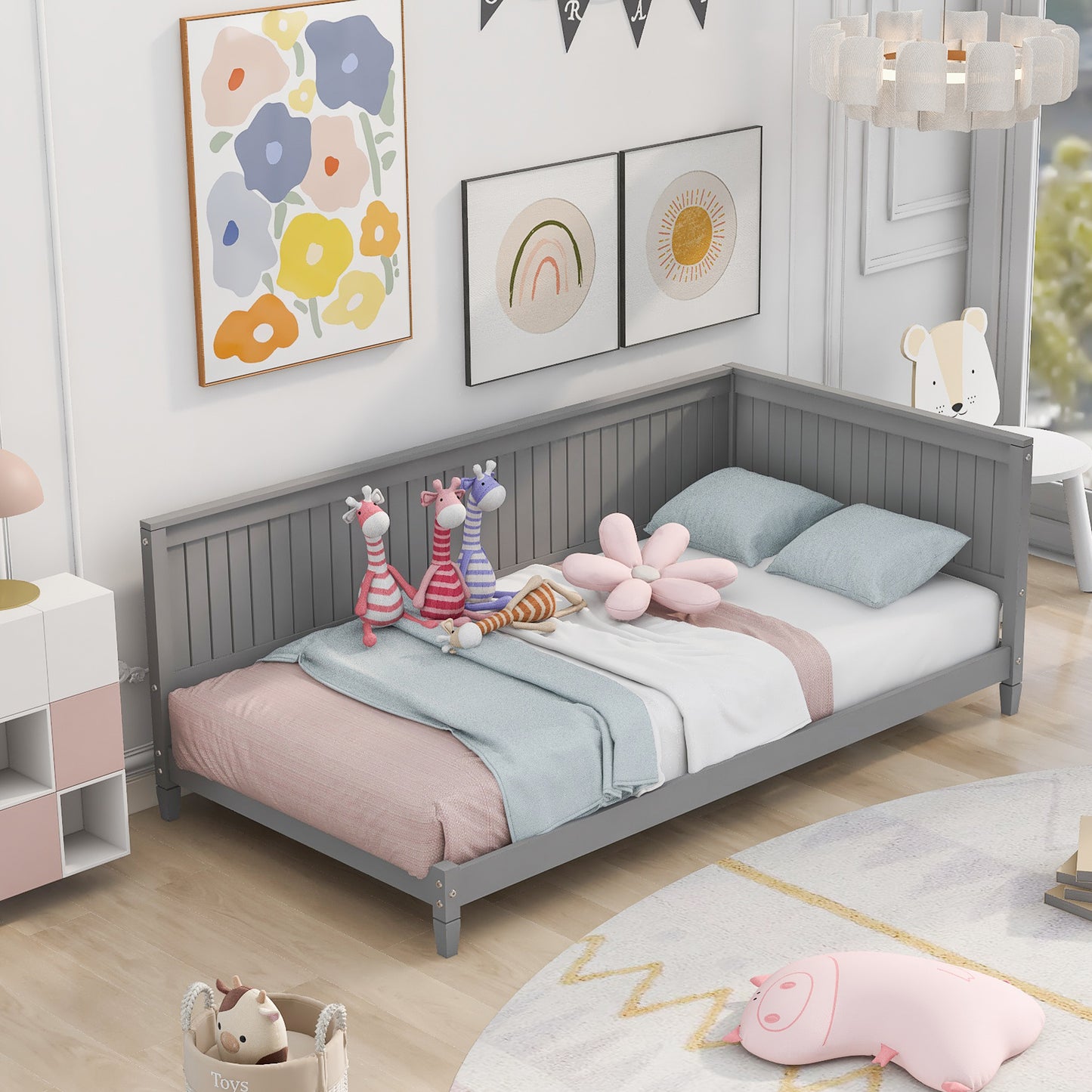 Twin Size Wood Daybed/Sofa Bed