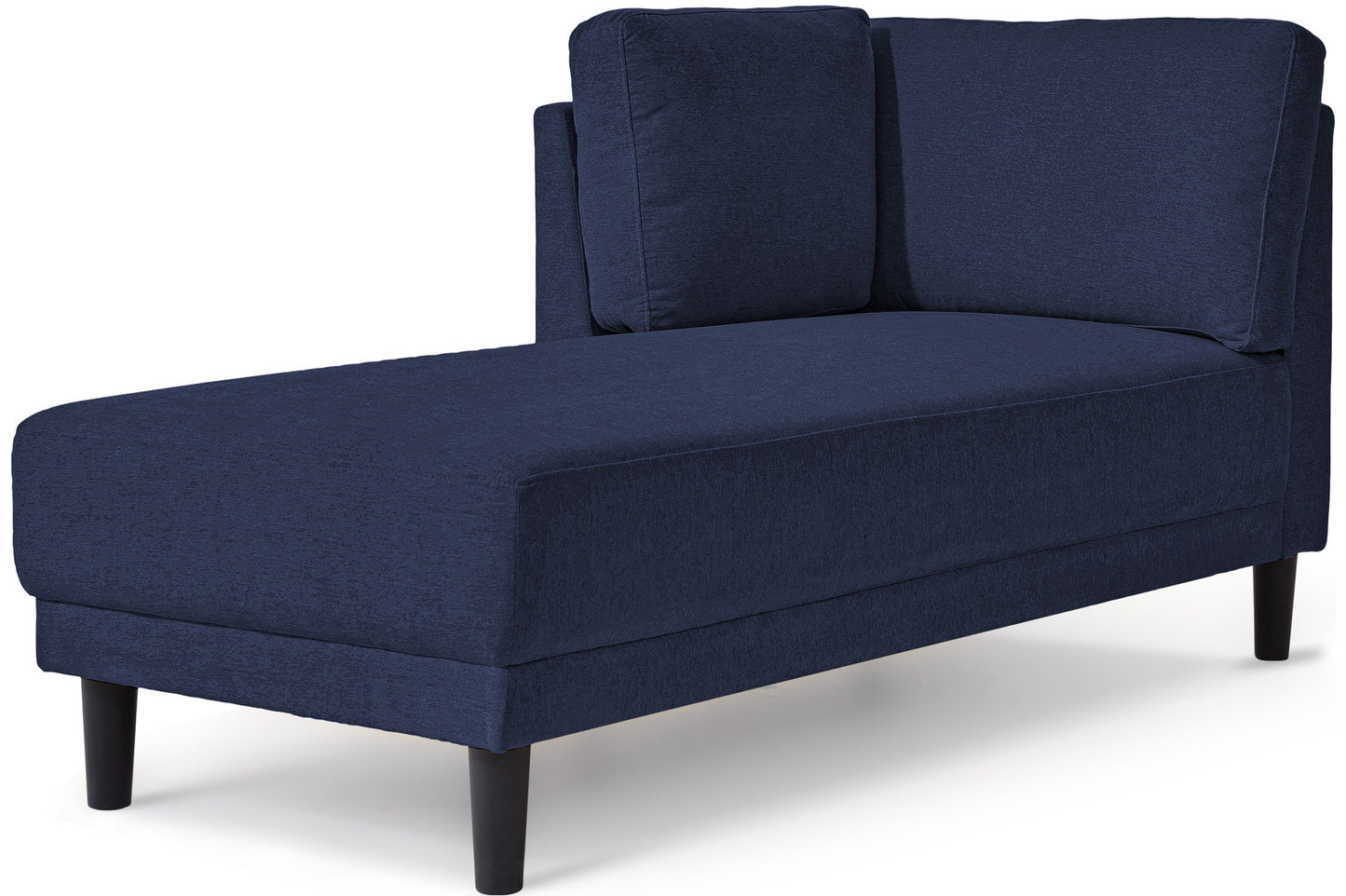 65" Mid-Century Modern Fabric Corner Lounge Chair, Upholstered Indoor Chaise Lounge for Bedroom,Office,Small Living Room & Apartment