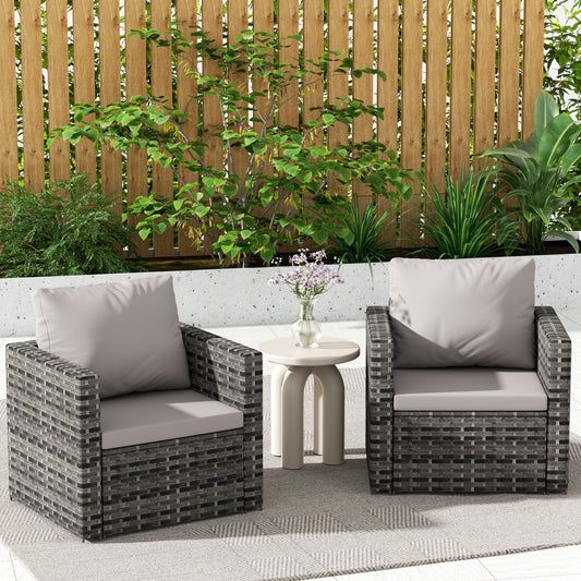 Outdoor Patio Seating Set with Cushions for Patio, Garden and Outdoor Lounge Areas
