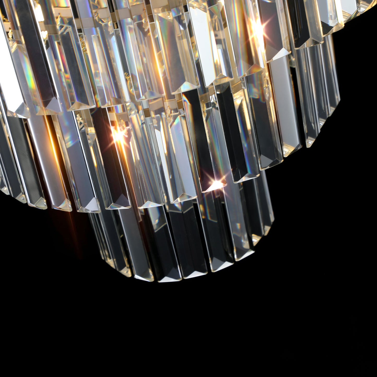 Gold Luxury Crystal Chandelier Modern Chandeliers Lights (No Bulbs)