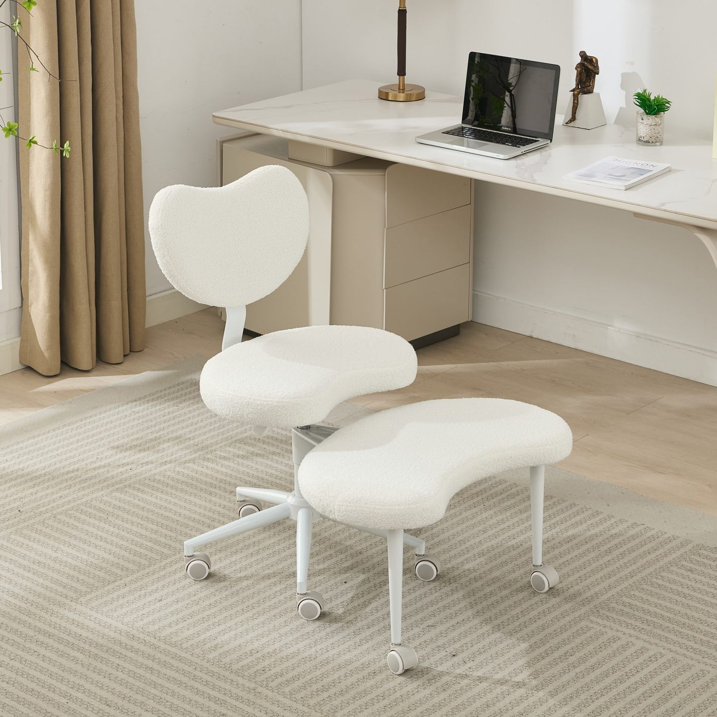 Meditation Chair Plus, Cross Legged Chair with Wheels, ADHD Chair, Criss Cross Desk Chair