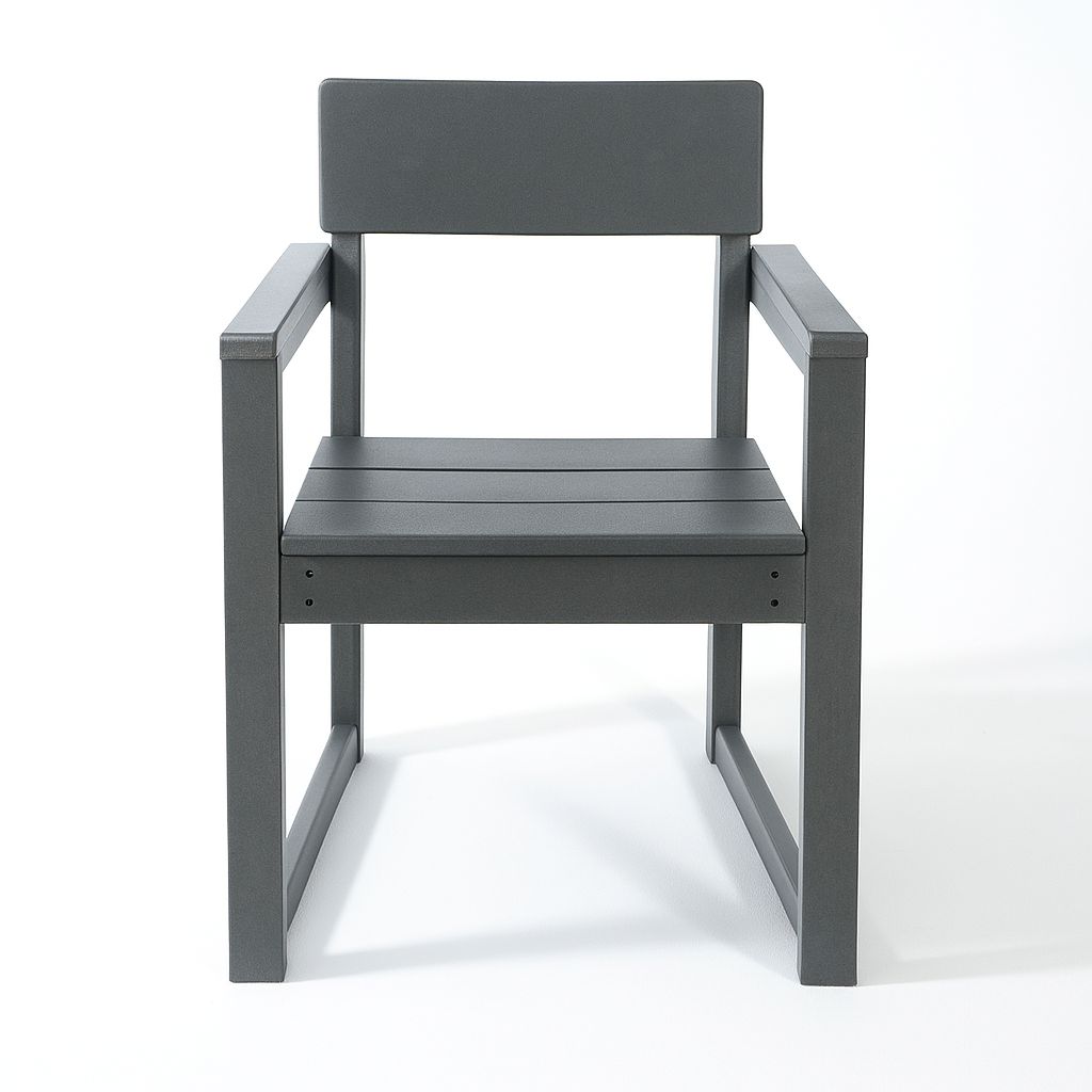 HDPE outdoor & garden Armchairs with backres Modernist Designt chairs