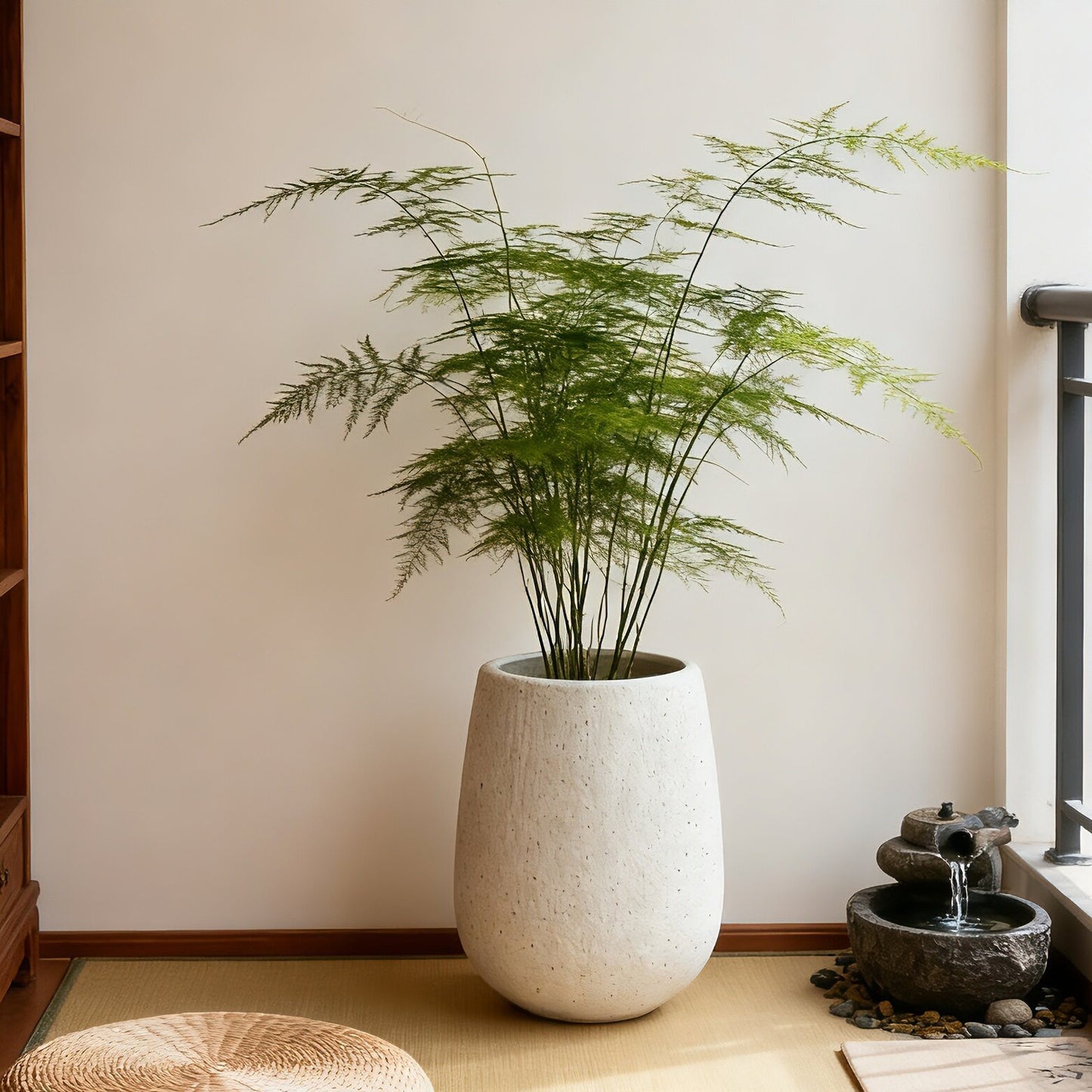 13.38' Dia x 16.14' H Dia Large Round Planters for Indoor Plants, Outdoor Planters with Drainage Holes, Magnesium Oxide Plant Pot with Cement Texture Plant Pots Indoor & Outdoor for Home Garden Patio