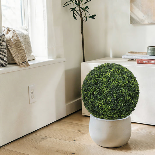 Planter Plastic 2-Piece Set, Available in 18.5" and 22.4" sizes for Home, Office and Staging Décor