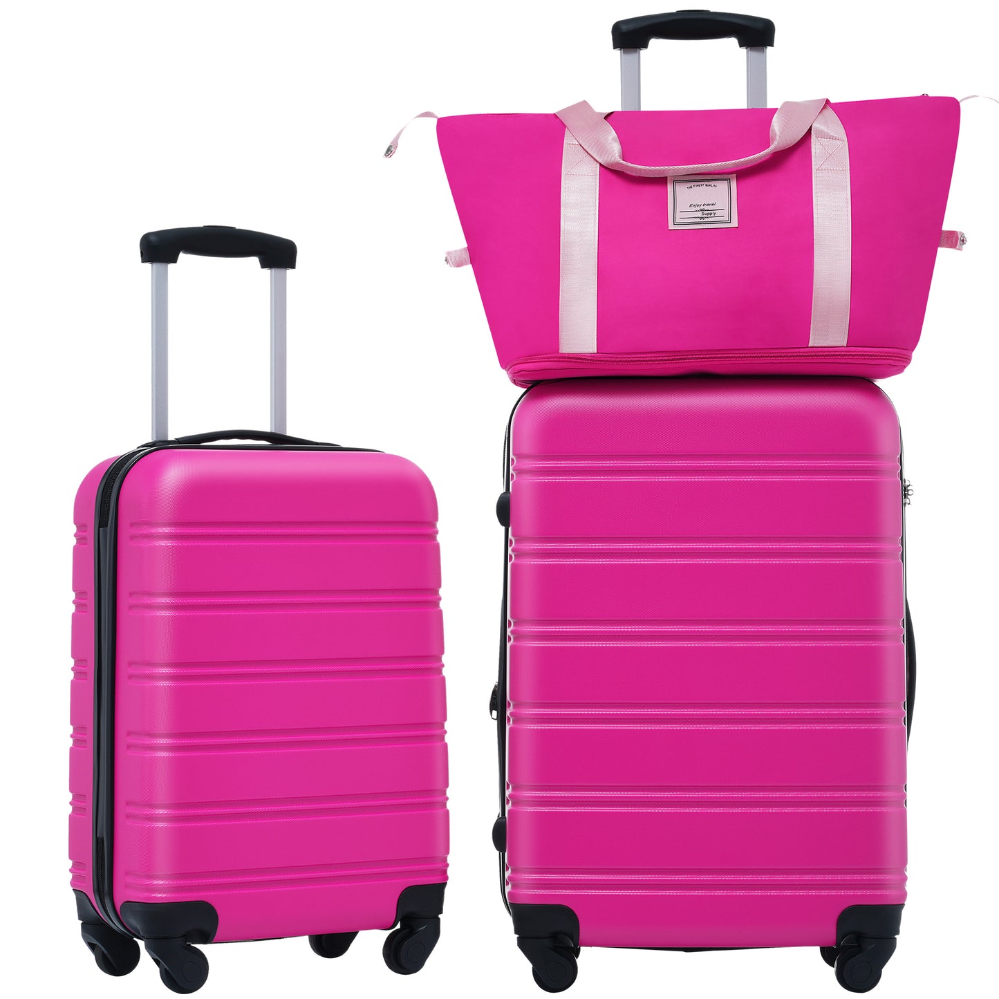 Hardshell Luggage Sets 2Pcs + Bag Spinner Suitcase with TSA Lock Lightweight 20' + 24'