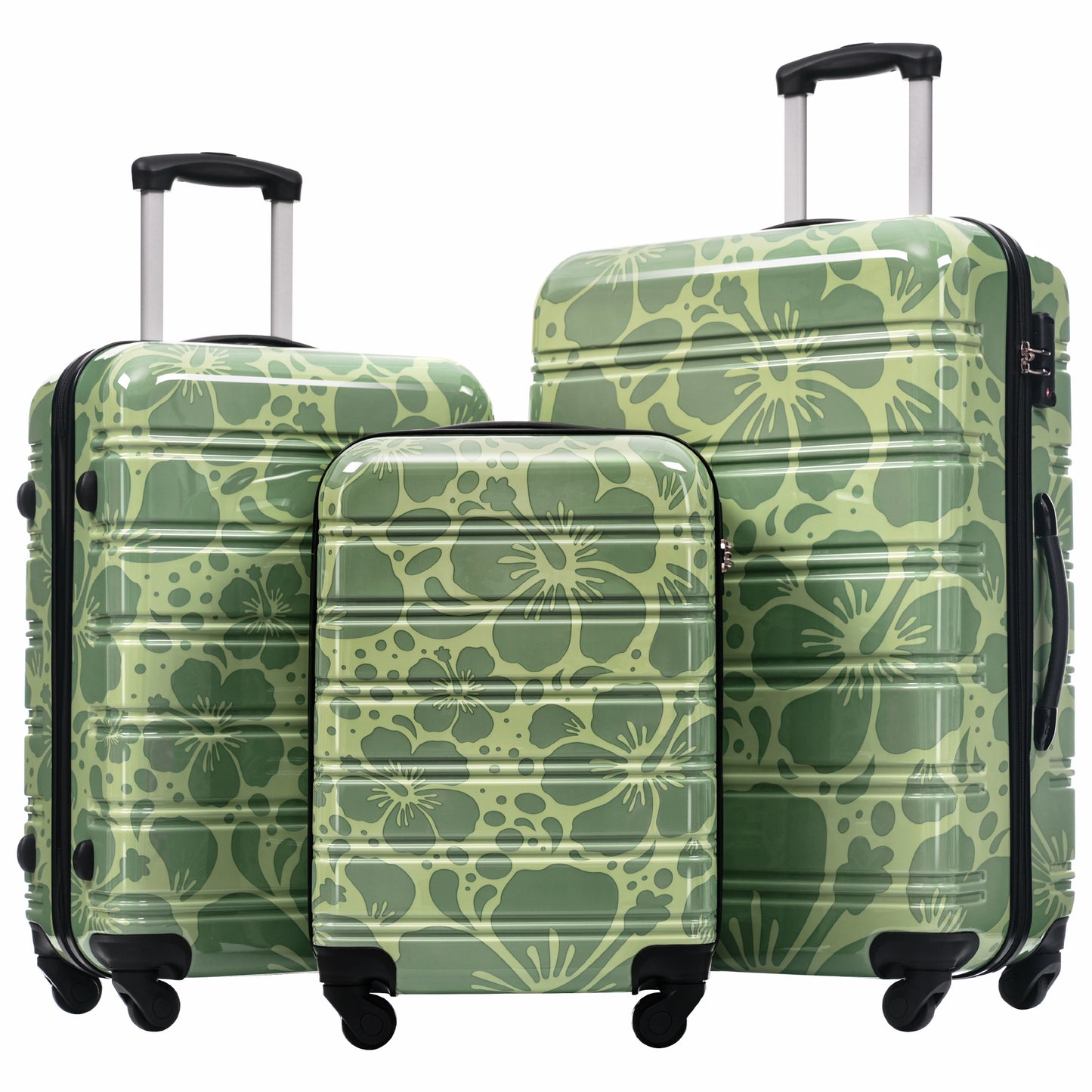 Hardshell Luggage Sets 3 pcs Spinner Suitcase with TSA Lock 20'+24'+28' Luggages