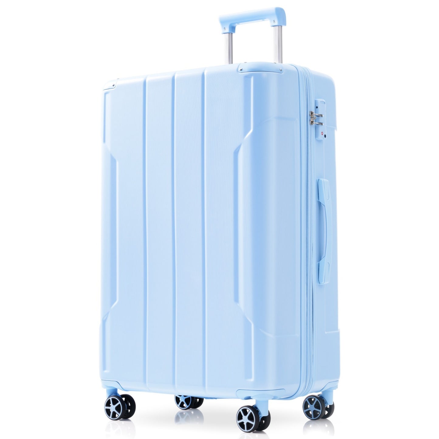 Hardshell Luggage, Lightweight Durable ABS Suitcases with Double Wheels, Expandable Checked Travel