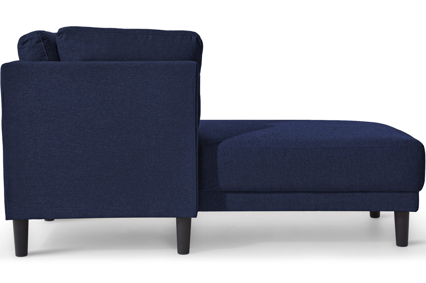 65" Mid-Century Modern Fabric Corner Lounge Chair, Upholstered Indoor Chaise Lounge for Bedroom,Office,Small Living Room & Apartment