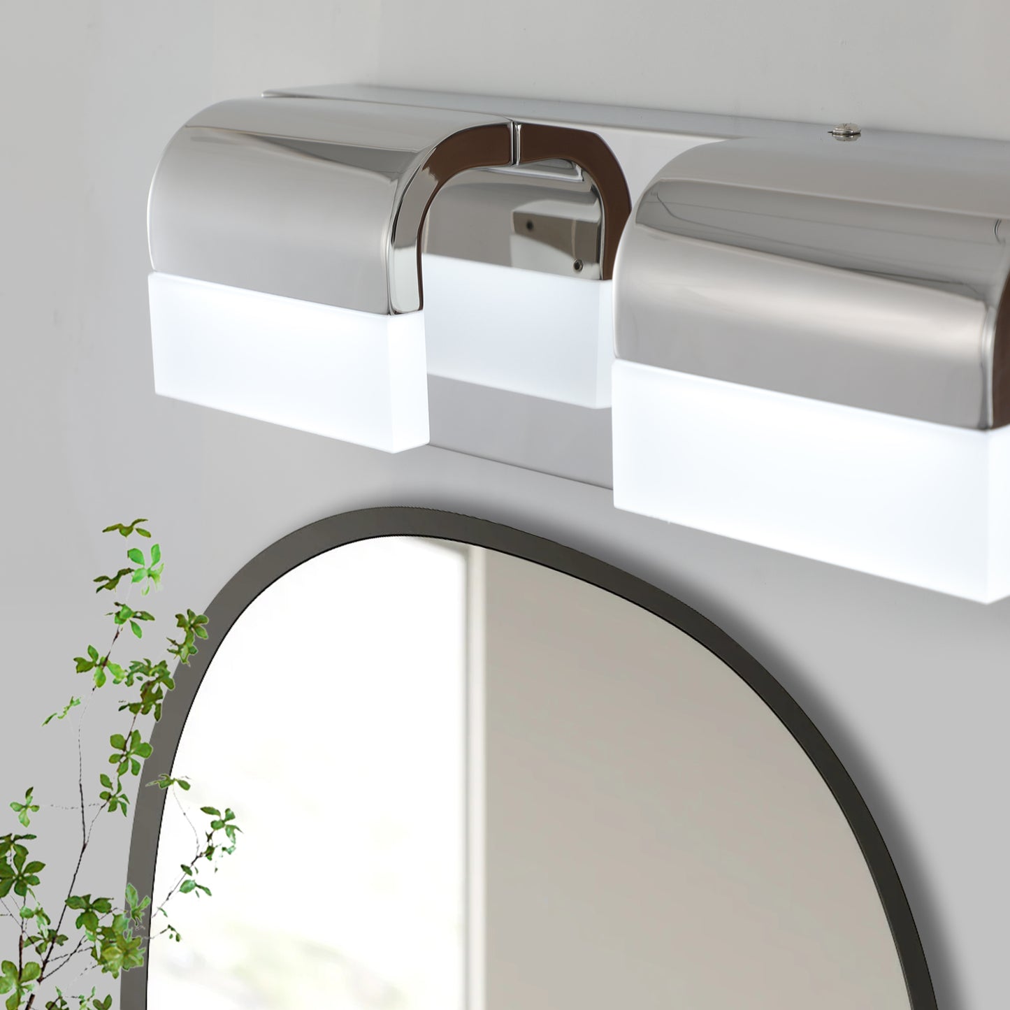 (NEW SKU:W1340P206822) Modern Bathroom Vanity Lighting 4-Light LED Vanity Lights Over Mirror Bath Wall Lighting