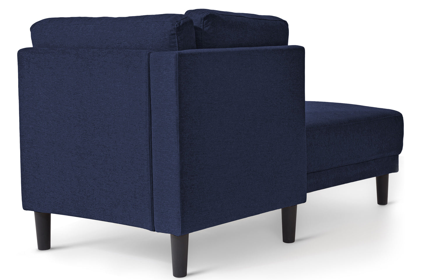 65" Mid-Century Modern Fabric Corner Lounge Chair, Upholstered Indoor Chaise Lounge for Bedroom,Office,Small Living Room & Apartment