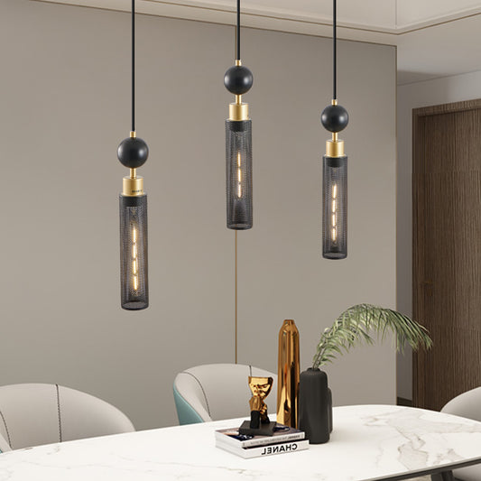 Chandelier Iron Black Modern 3-Light for Dining Room and Kitchen Island