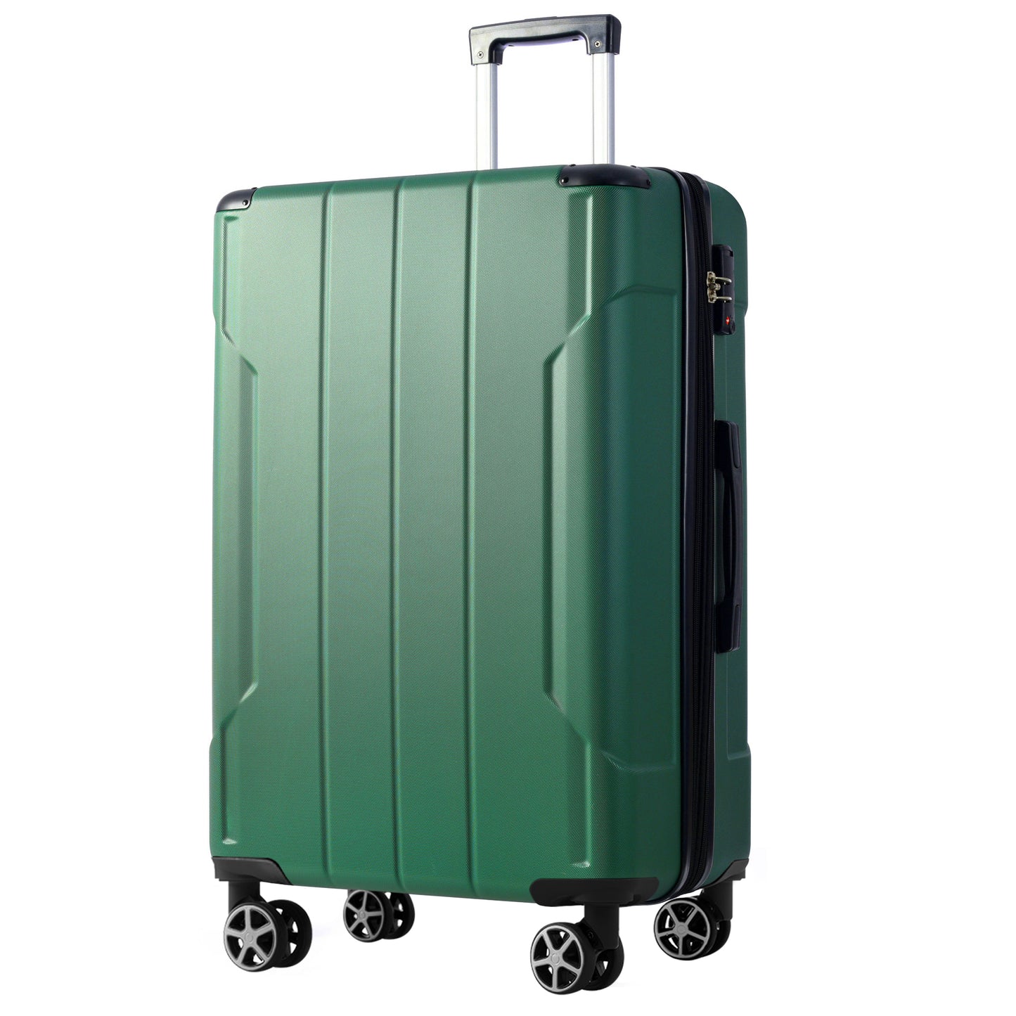 Hardshell Luggage, Lightweight Durable ABS Suitcases with Double Wheels, Expandable Checked Travel