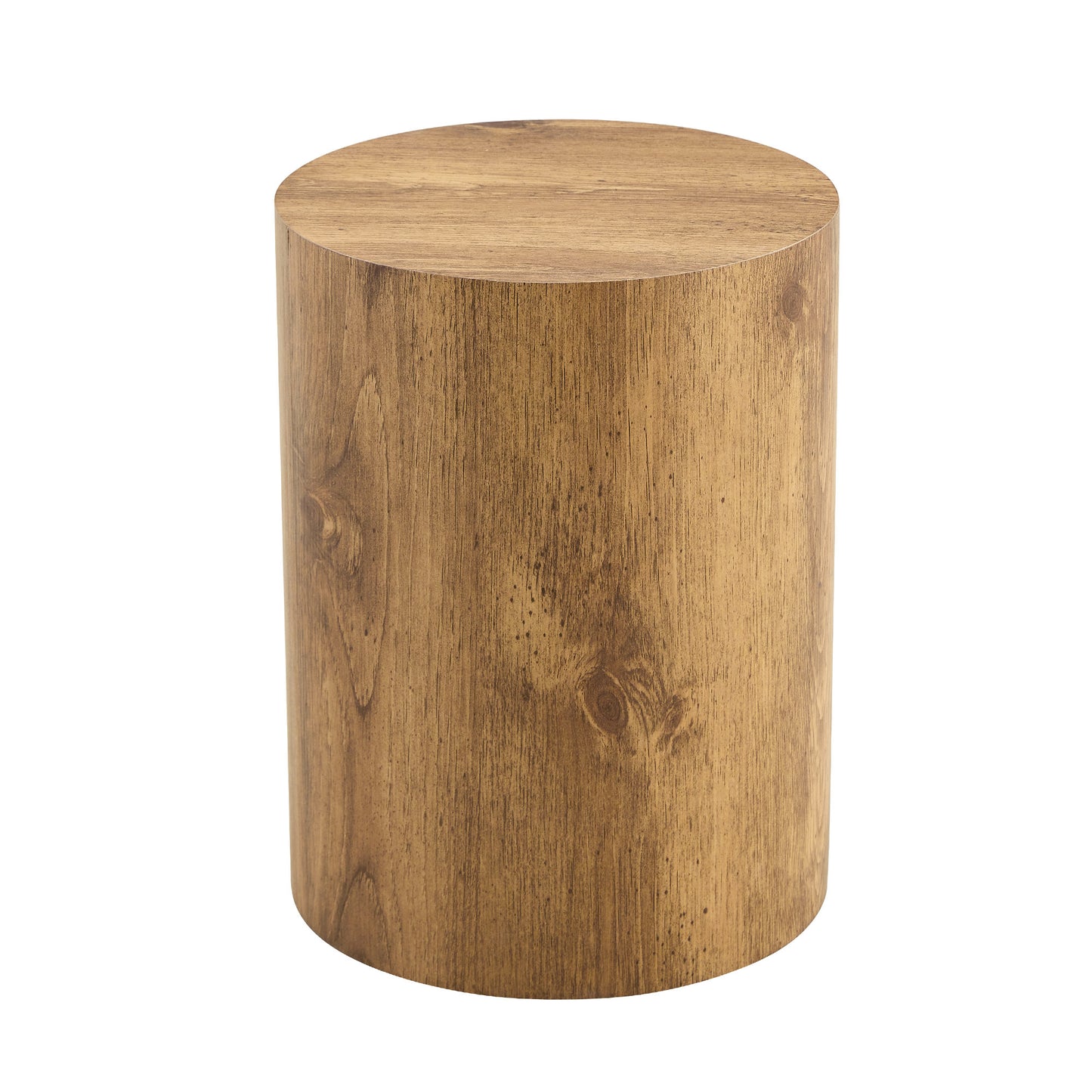 Modern Cylindrical Coffee Table – Minimalist MDF Round Accent Table, Living Room Side Table