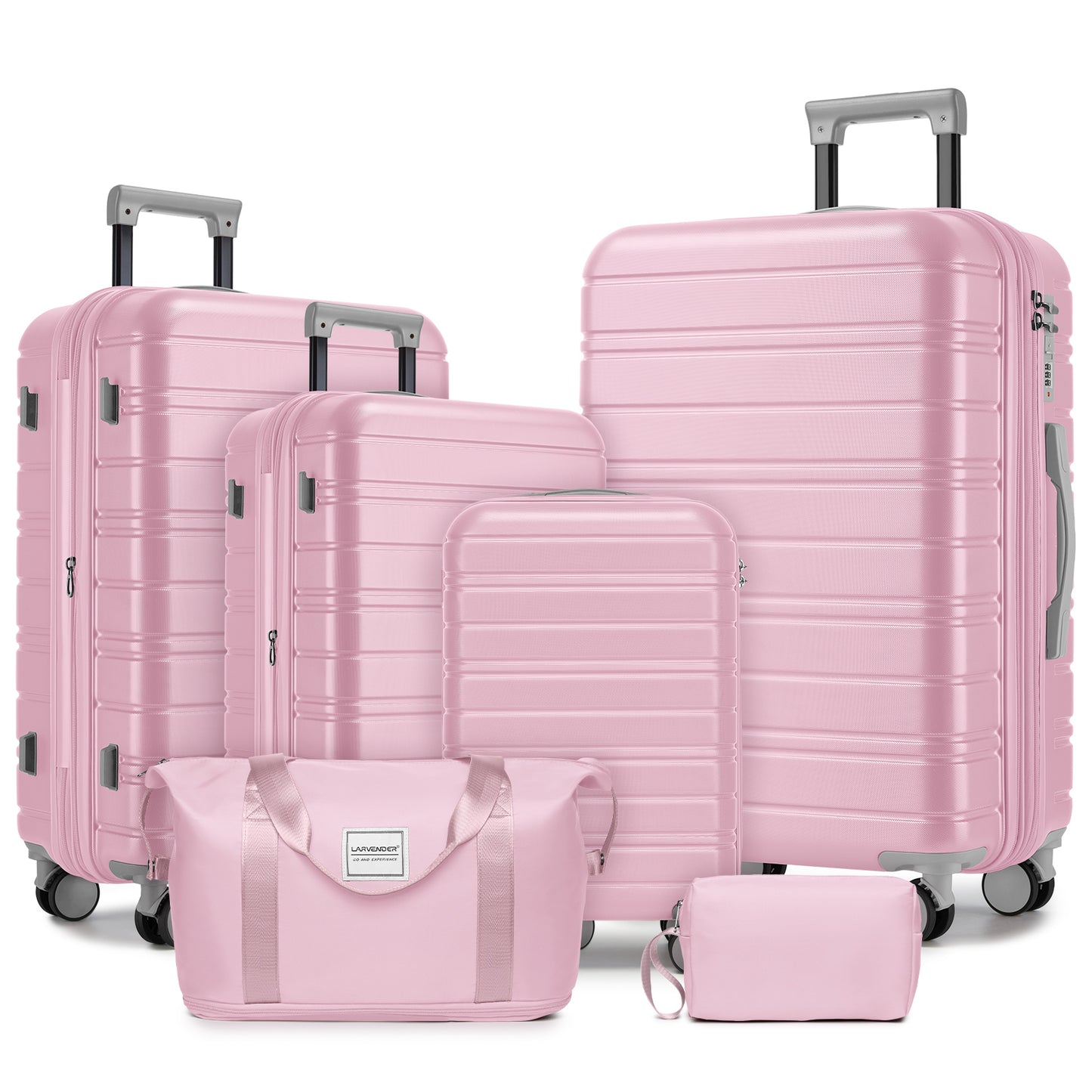 Luggage Sets 6 Piece with Duffel Bags, Hardside Expandable Suitcases with Spinner Wheels,