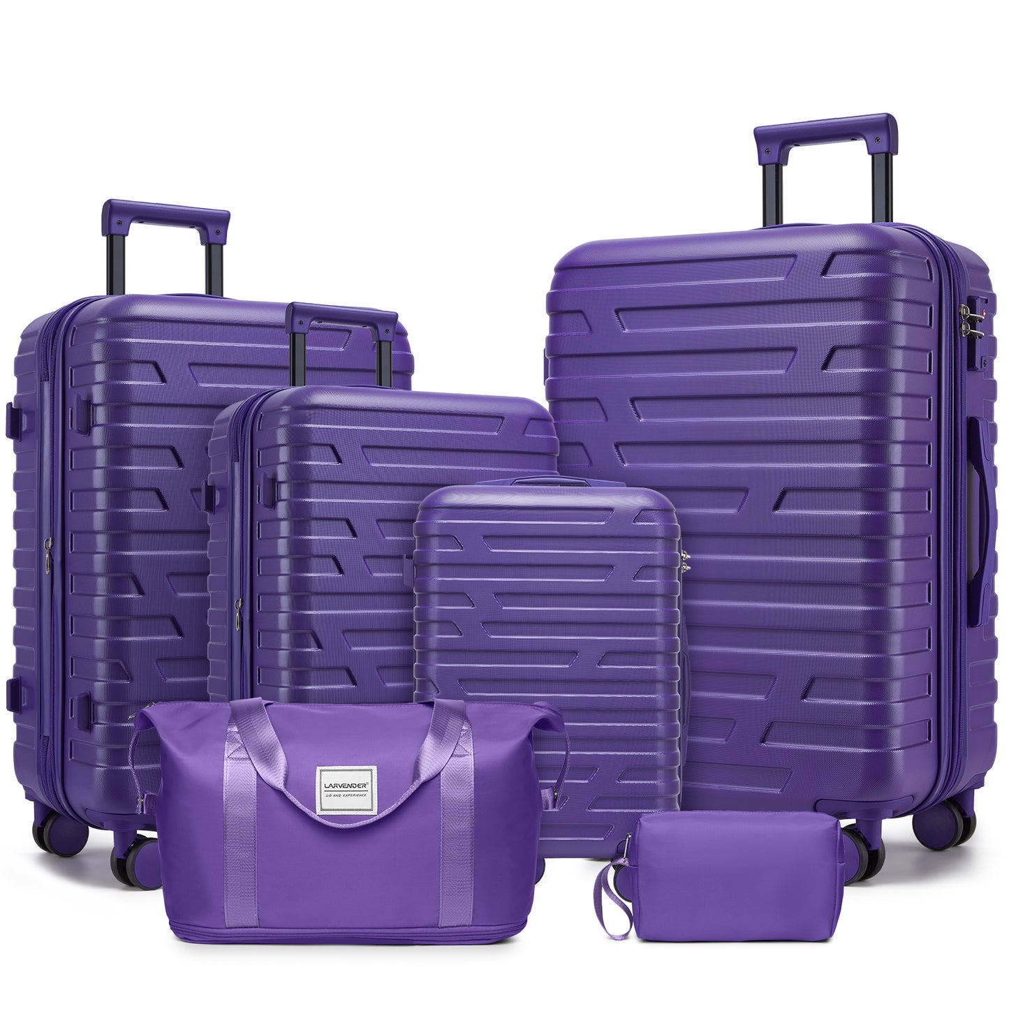 Luggage Sets 6 Pieces with Duffel Bags, Hardside Expandable Suitcases with Spinner Wheels TSA Lock
