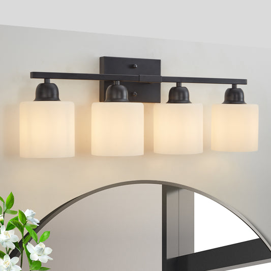 Wall Sconce Iron Black Modern 4-light for Bathroom and Vanit for home use