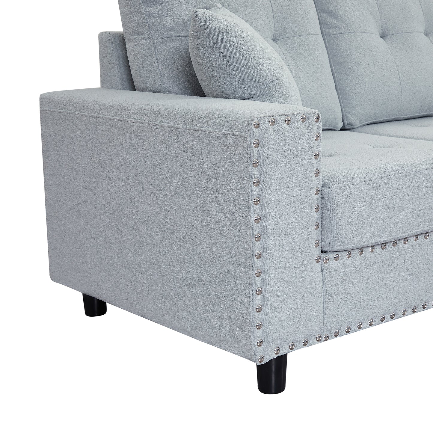 109.2''L-shaped Modular Sectional Sofa with Removable  Back Cushions and 2 Pillows, Suitable for Living rooms, Offices, and Apartments