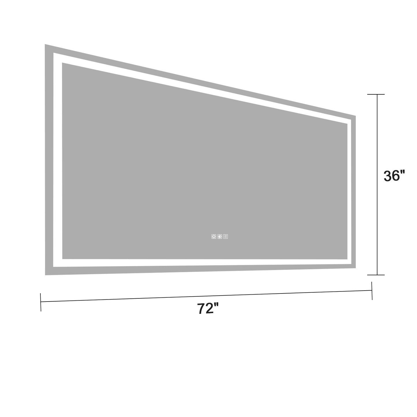 (Same as W134070942/L4004) 72"×36" LED Mirror Light Bathroom,anti-Fog & Dimming Led Bathroom Vanity Mirror